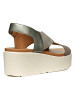 Geox Leder-Keilsandaletten "Xand 2.2S" in Grau