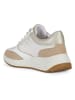 Geox Sneakers "Cristael" in Weiß/ Gold/ Hellbraun