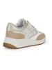 Geox Sneakers "Cristael" wit/goudkleurig/lichtbruin