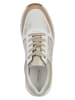 Geox Sneakers "Cristael" wit/goudkleurig/lichtbruin