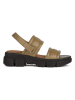 Geox Leder-Sandalen "Lisbona" in Khaki