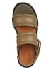 Geox Leder-Sandalen "Lisbona" in Khaki
