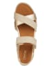 Geox Sandalen "Vega" in Creme/ Gold