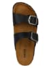 Geox Klapki "New Briona High" w kolorze czarnym