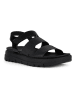 Geox Leder-Sandalen "Xand 2.1S" in Schwarz
