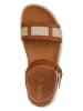 Geox Leren sandalen "Xand 2.1S" lichtbruin/wit