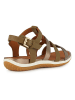 Geox Leder-Sandalen "Vega" in Khaki/ Braun