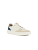 Geox Leren sneakers "Deiven" wit/beige/donkerblauw
