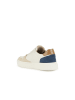 Geox Leren sneakers "Deiven" wit/beige/donkerblauw