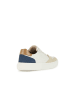 Geox Leren sneakers "Deiven" wit/beige/donkerblauw