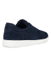 Geox Skórzane sneakersy "Kennet" w kolorze granatowym