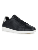 Geox Leder-Sneakers "Kennet" in Schwarz/ Weiß