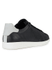 Geox Skórzane sneakersy "Kennet" w kolorze czarno-białym