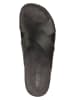 Geox Leren slippers "Ghita" zwart