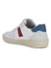 Geox Leder-Sneakers "Affile" in Weiß/ Blau/ Rot