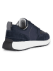 Geox Skórzane sneakersy "Volpiano" w kolorze granatowym