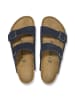 Birkenstock Leder-Pantoletten "Arizona" in Dunkelblau
