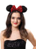 Party x People Haarreif "Mauseohr Lurex" in Schwarz/ Rot