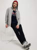 Cross Jeans Sweatjacke in Hellgrau