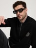 Cross Jeans Sweatjacke in Schwarz