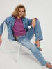 Cross Jeans Bluza w kolorze fioletowym