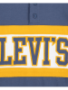 Levi's Kids Koszulka polo w kolorze niebiesko-biało-żółtym