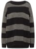 Mustang Pullover "Moon" in Grau/ Schwarz