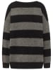 Mustang Pullover "Moon" in Grau/ Schwarz