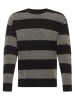 Mustang Pullover "Moon" in Grau/ Schwarz