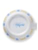 Rosendahl 2-delige set: koppen "Eva" wit/geel/blauw