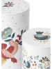 Rosendahl 2-delige set: opbergblikken "Cottage" wit/meerkleurig