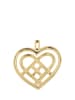Rosendahl Decoratieve hanger "Gevlochten Kersthart" goudkleurig - (H)6,5 cm