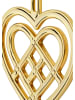 Rosendahl Dekohänger "Geflochtenes Weihnachtsherz" in Gold - (H)6,5 cm