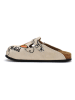 Calceo Clogs in Beige/ Gelb
