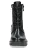 Caprice Leder-Boots in Schwarz