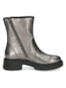 Caprice Leren boots zilverkleurig