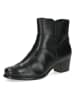 Caprice Leder-Stiefeletten in Schwarz