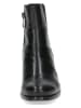 Caprice Leder-Stiefeletten in Schwarz