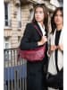 maison héritage PARIS Leren schoudertas "Valle" bordeaux - (B)44 x (H)21 cm
