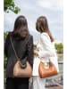 maison héritage PARIS Leder-Henkeltasche "Camila" in Beige - (B)30 x (H)24 x (T)10 cm