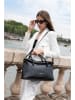 maison héritage PARIS Leren handtas "Karen" zwart - (B)41 x (H)25 x (D)14 cm