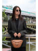 maison héritage PARIS Leder-Henkeltasche "Mini Votti" in Hellbraun - (B)30 x (H)17 x (T)8 cm