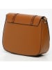 maison héritage PARIS Leren schoudertas "Nash" lichtbruin - (B)25 x (H)19 x (D)9 cm