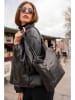 maison héritage PARIS Leren schoudertas "Lola" zwart - (B)32 x (H)25 x (D)6 cm