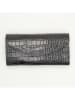 maison héritage PARIS Skórzany portfel "Barbi" w kolorze czarnym - 20 x 10 x 2 cm