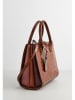 maison héritage PARIS Leder-Henkeltasche "Trip Croco" in Hellbraun - (B)30 x (H)24 x (T)15 cm