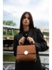maison héritage PARIS Leder-Umhängetasche "Clau Croco" in Hellbraun - (B)26 x (H)20 x (T)9 cm