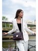 maison héritage PARIS Leder-Umhängetasche "Clau Croco" in Braun - (B)26 x (H)20 x (T)9 cm