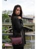 maison héritage PARIS Leren schoudertas "Aela Box" bordeaux - (B)22 x (H)15 x (D)7 cm