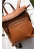 maison héritage PARIS Leder-Rucksack "Vale" in Hellbraun - (B)35 x (H)33 x (T)11 cm